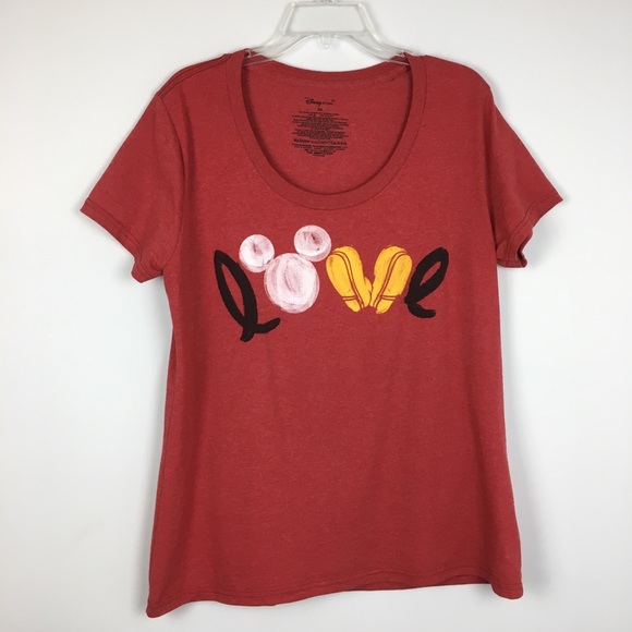 Disney Tops - Disney Store Mickey Love Scoop Neck Tee. 2XL